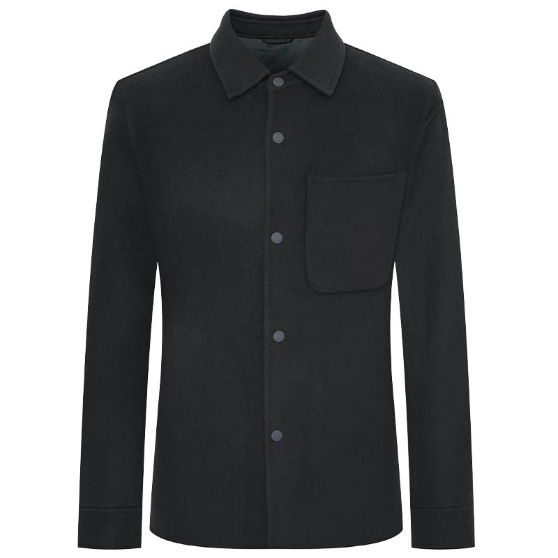 

Мужской двусторонний пиджак Baoxiniao из чистой шерсти с лацканами, цвет темно-синий 2XL-52 (185/104)