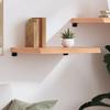 VidaXL Wall Shelf Light Brown 60x50x6 Cm Solid Treated Oak Wood 363652