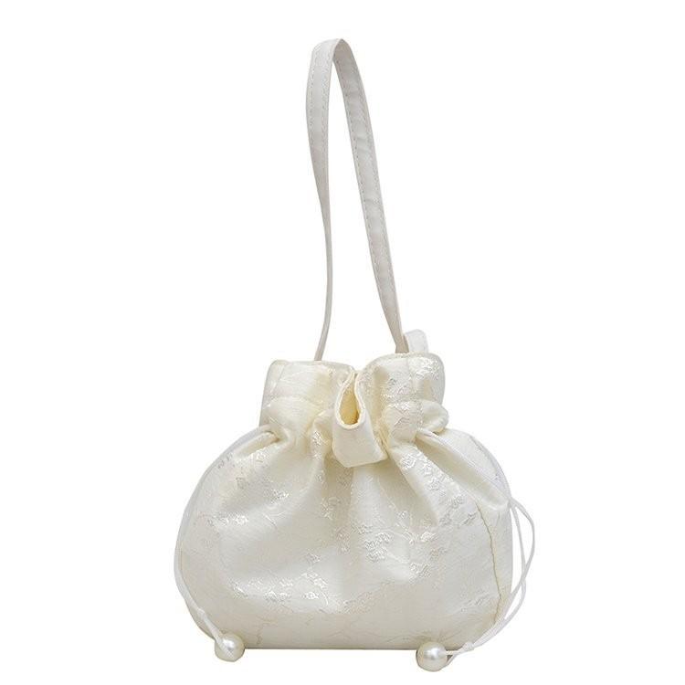 Stylish New Forest Style Hanfu Crossbody Bag With Soft Polyester Material For Daily Use