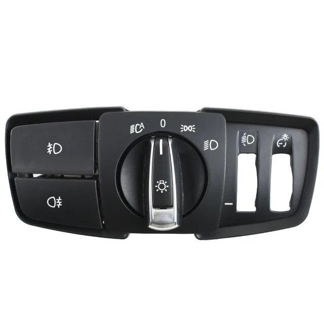 LHD Car Interior Accessories Headlight Lamp Switch Cover Trim For BMW 1 2  3 4 5 7 Series F10 F11 F18 F01 F30 F35 F34 F20 X3 X4