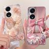 For OPPO Reno8 T 5G CPH2505 / Reno8 T CPH2481 (Reno 8T 4G) Cute Flower Butterfly Cat Painted Case Soft Silicone TPU Phone Cases