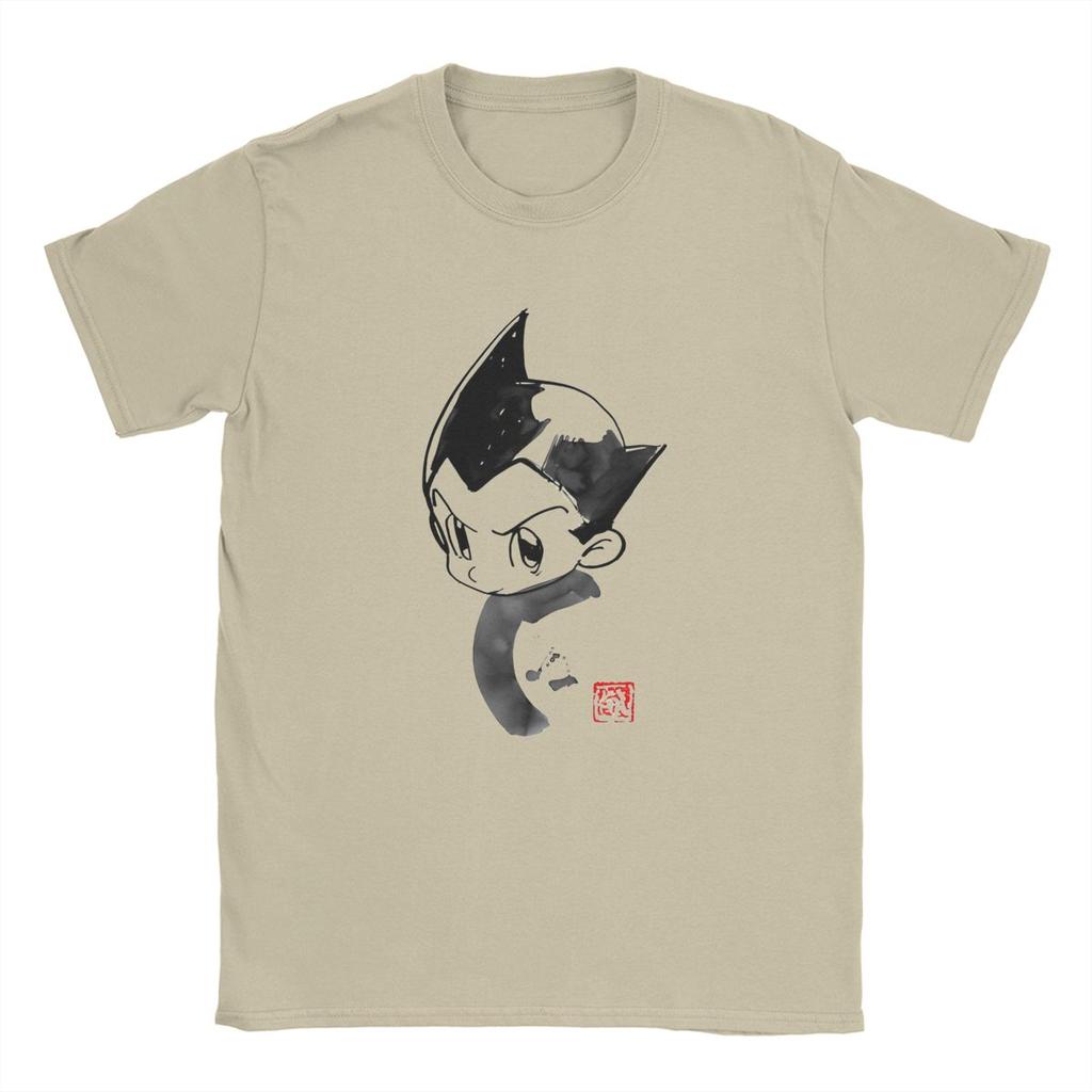 Miniso Crazy Astroboy Cartoon Space Art Childhood TShirt Unisex Round Collar Cotton T Shirt Anime Japan Short Sleeve Tee Shirt