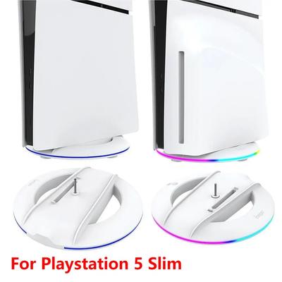 Για Κονσόλα PS5 Slim Κάθετη Βάση Με Φως Ατμόσφαιρας LED RGB Βάση Στήριξης Κονσόλας Παιχνιδιών Για PS5 Slim Οπτική Μονάδα/ψηφιακή