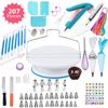 17-Piece Cake Decorating Set with Piping Bag, Cream Gun, and Nozzle Set