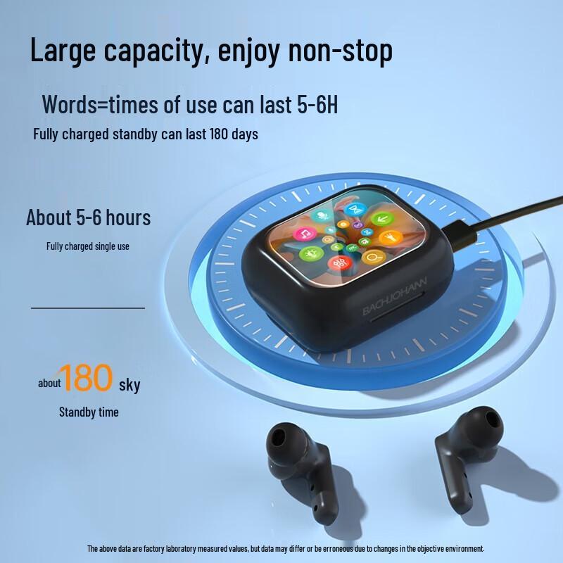 Bach Johann T8 Active Noise Cancelling TWS Wireless Earbuds