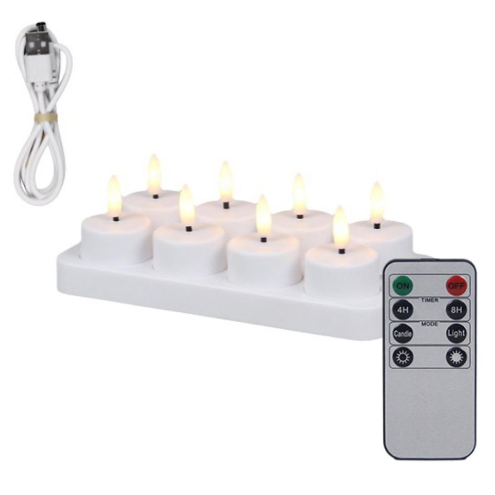 4/6/8/12 PCS Flameless Christmas LED Candle Light Remote Control Electronic Candle  New Year