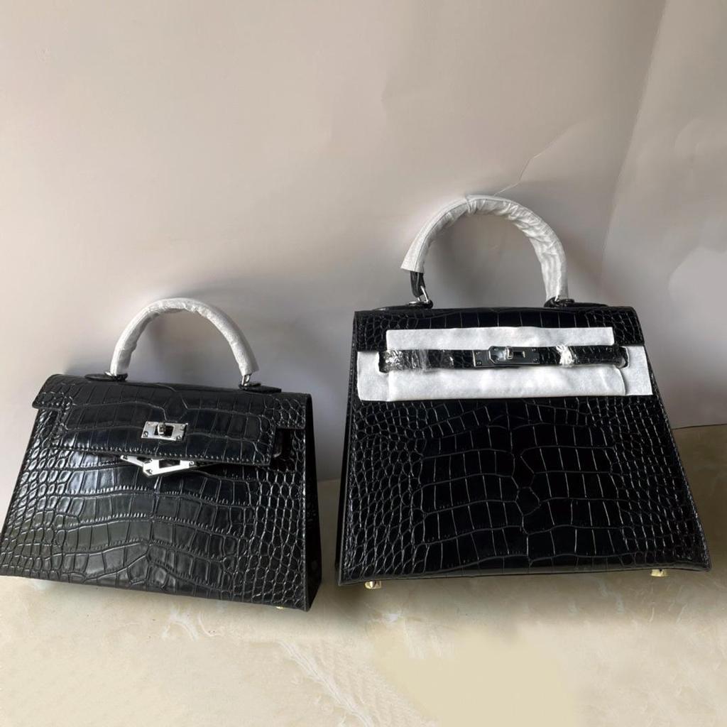 Kabelka Kelly se vzorem krokodýlí kůže 2025: Retro kabelka přes rameno a crossbody, horký prodej