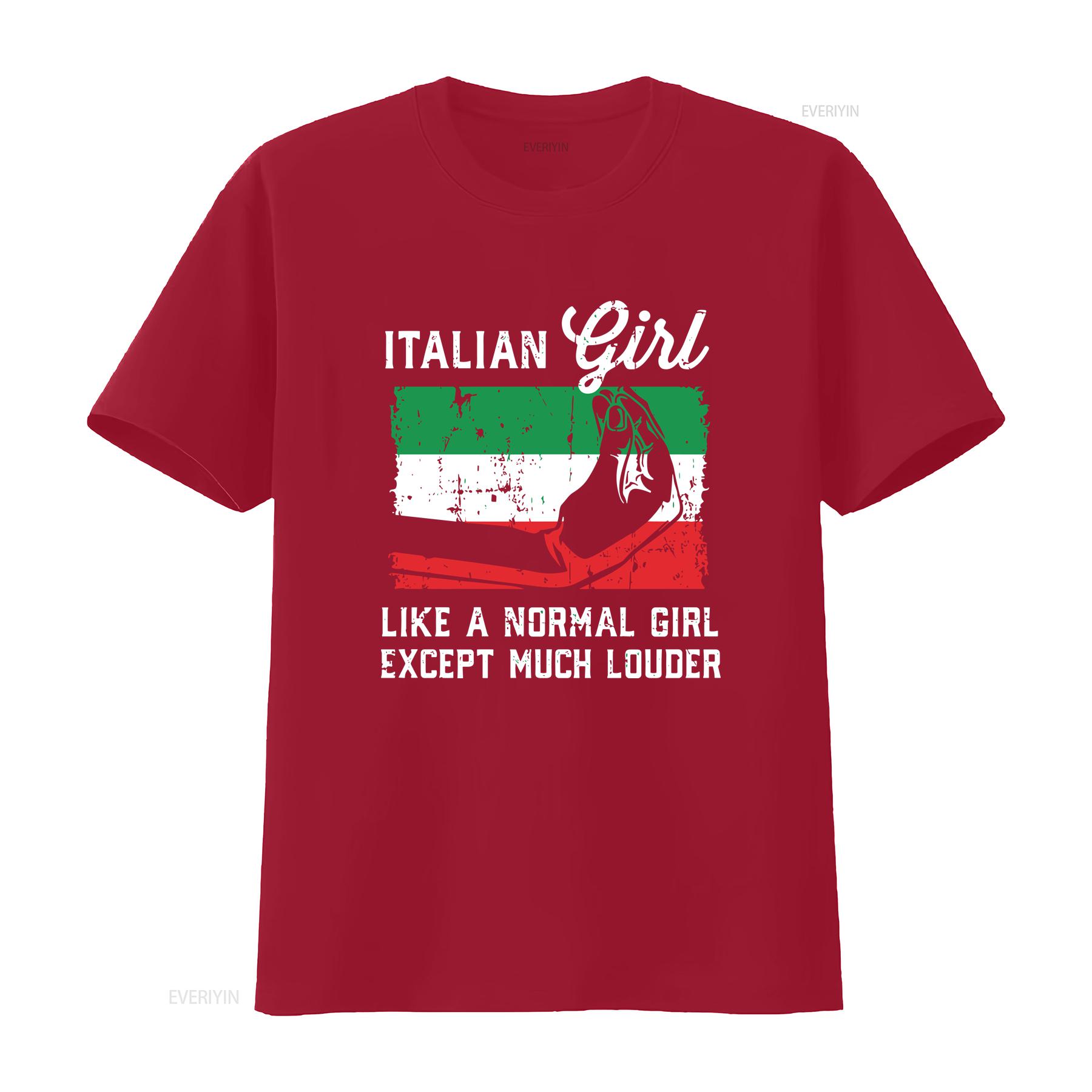 

Italian Girl T Shirt Loud Italy Flag ArT vintage Washed graphic Stylish Unisex designer clothes Casual Top For Everyday Wear S