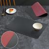 Double-sided Leather Dining Table Mat, Desktop Decoration, Home Dining Plate Mat, Anti Slip Bowl Mat, Thermal Insulation Mat