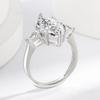 925 Sterling Silver Luxury Paved 8 Carat Marquise Shape High Carbon Diamond Wedding Band for Women Engagement Bridal Jewelry Wholesale