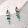 5Pairs Multi Segment Salmon Fish Earrings Hook Piercing Beach Drop Earrings  Party