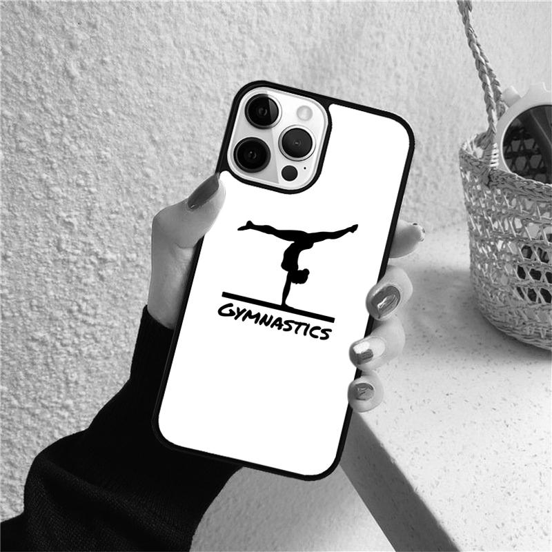 Gymnast Silhouette Phone Case for iPhone 17 Air 16 Coque 15 14 12 13 PLUS 11 PRO MAX Back Cover Fundas Shell