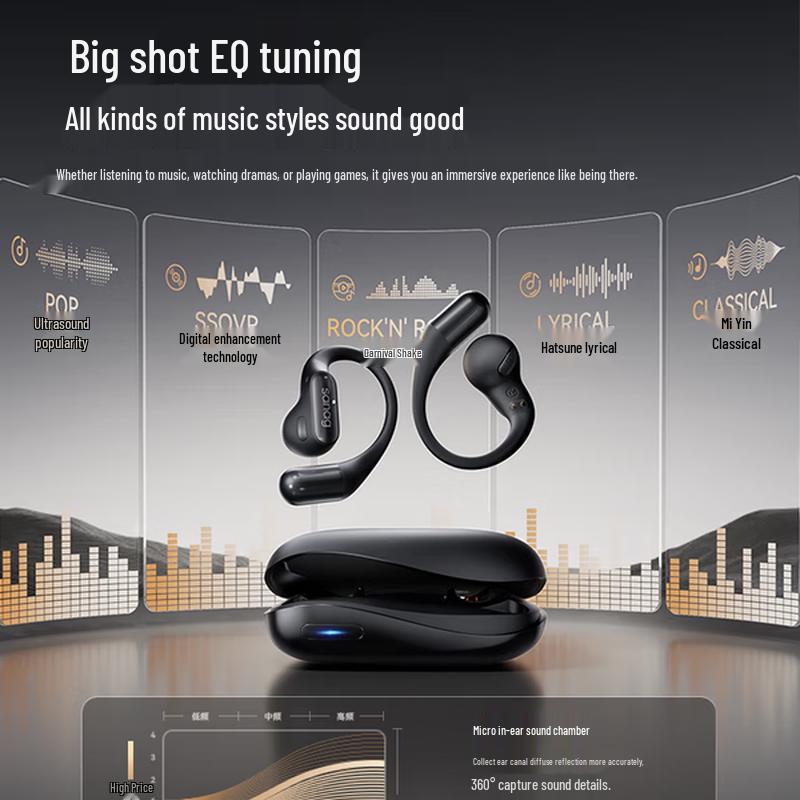 SANAG G6S Open-Ear Bone Conduction Bluetooth Headphones