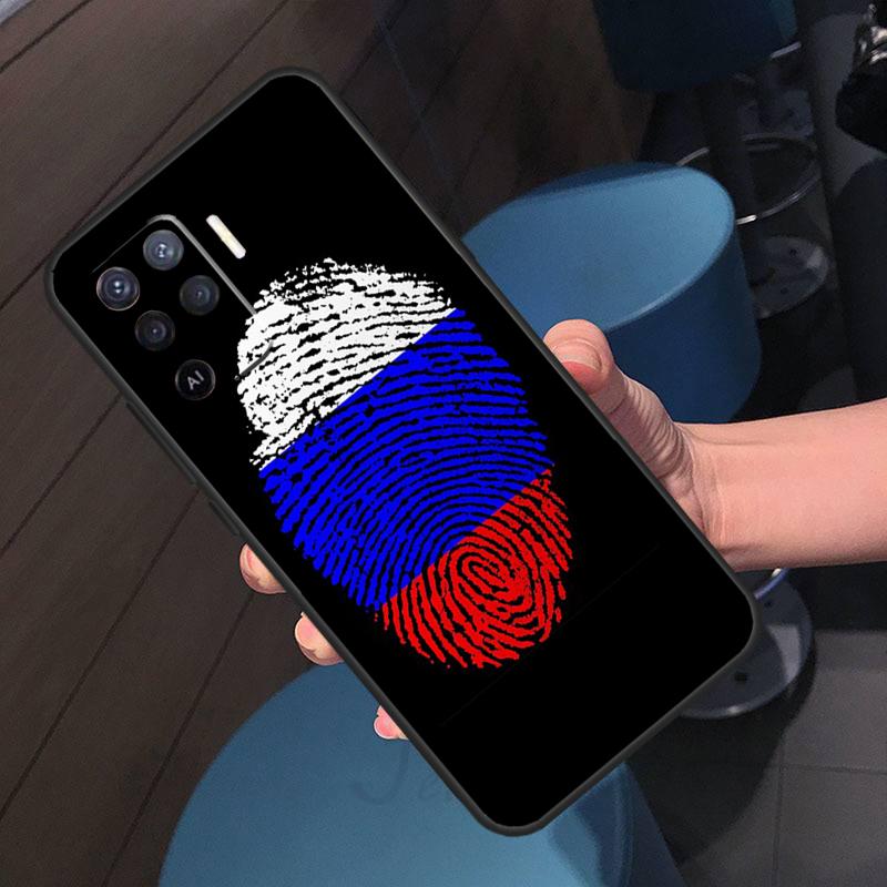 Russian Flag Case For Oppo A16 A17 A18 A96 A76 A60 A80 A40 A38 A58 A78 A98 A94 A74 A54 A15 A57 A77 A5 Pro