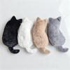 Plush Kitten Pencil Case Cute Cat-shaped Pencil Case Multifunctional and Office Supplies Storage Bag