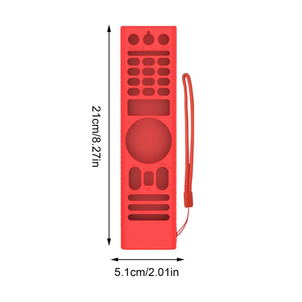 

TV Remote Control Protector Case Shockproof Silicone All-inclusive Cover Sleeve With Lanyard ForSony RMF TX220U TX310B TX300B червоний