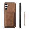 For Samsung Galaxy A55 5G Magnetic Case Leather Back Cover with Detachable Card Holder