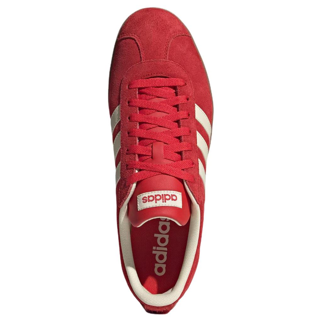 Adidas Vl Court Classic Comfortable Lightweight Slip Resistant Durable Low Top Skate Shoes Unisex Sneakers Red KK3774