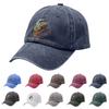 Gewaschene Baumwoll-Baseballkappe mit aufgedrucktem, verwaschenem, weichem Denim-Hut, Vintage-Hut