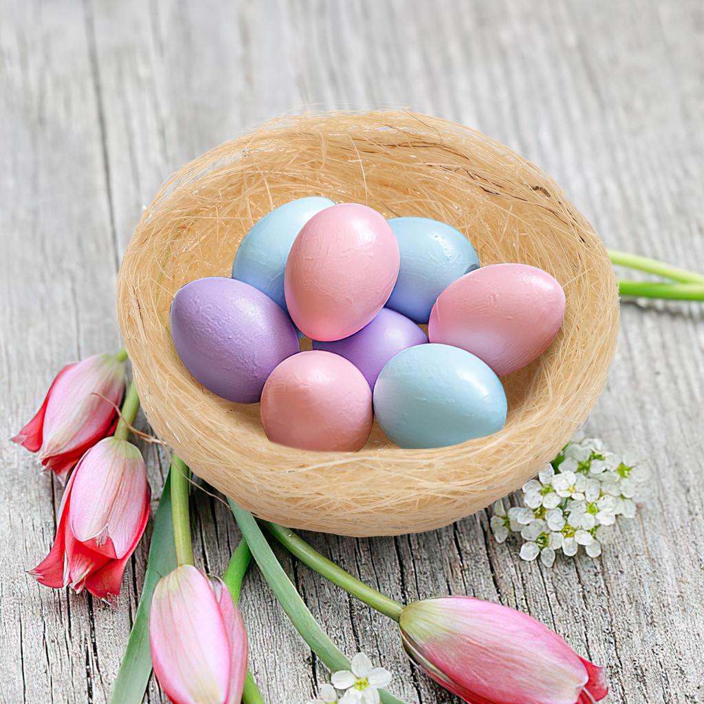 10 Pcs Handmade Artificial Bird Nest Faux Nesting Box For Decoration Wedding Easter Party Photography Props Micro Landscape deco