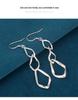 Elegant Water Drop Tassel Earrings, 925 Sterling Silver, Slimming Hollow Design for Women