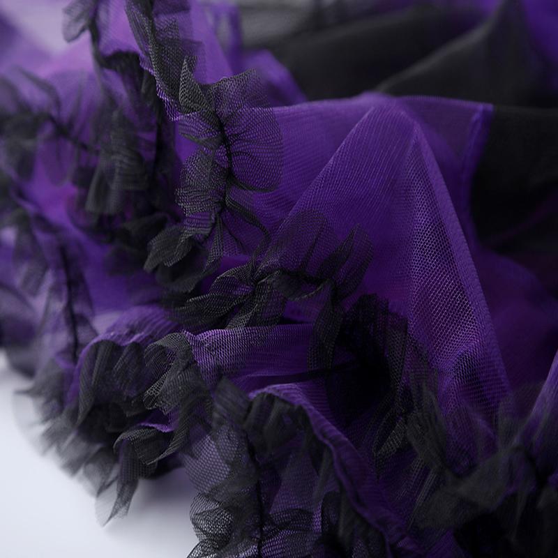 Non-Toxic Children Purple Bat Dress Kids Cosplay Vampire Demon Costume With Wing Headwear Halloween Carnivat Witch Role Play Clothes