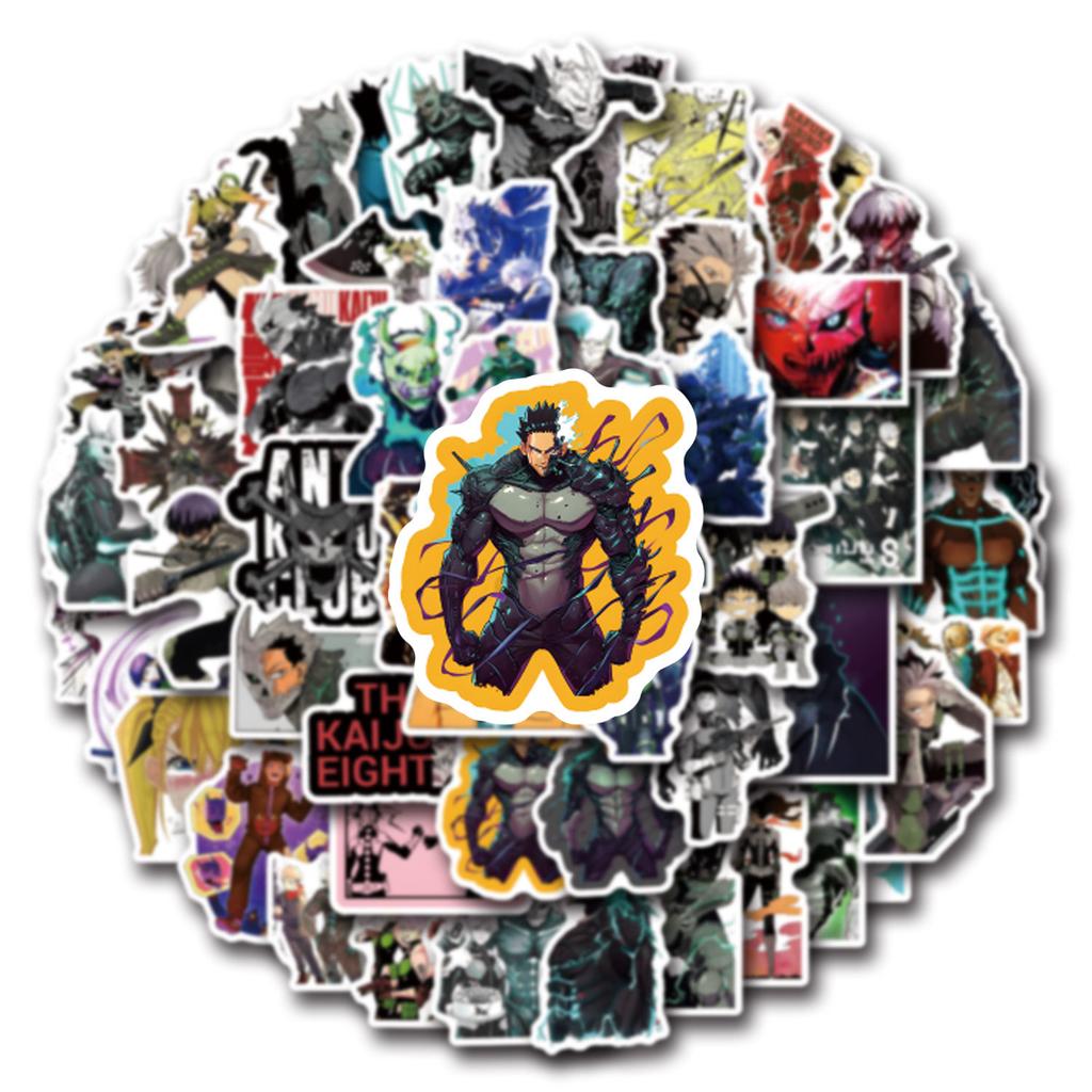 55 Kaiju No. 8 Potwór Nie. 8 Anime Graffiti Naklejki Ozdabiaj Bagaż Hulajnogę Naklejki z Kreskówek