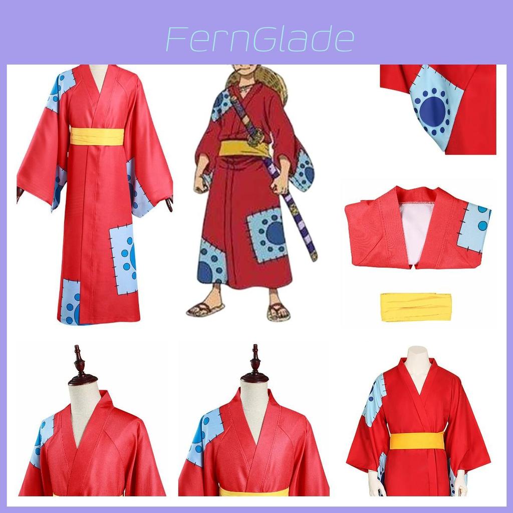 One Piece Wano Country Cosplay Costume For Monkey D Luffy Fans