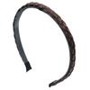 Headband Delicate Solid Color Twisted Wig Design Synthetic Hairband for Party