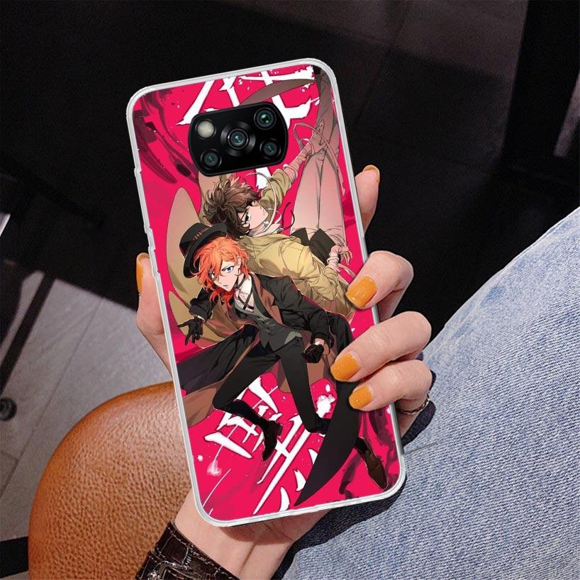 Bungo Stray Dogs Double Black Phone Case For Xiaomi Poco X7 X6 X5 Pro F7 Ultra Redmi 15C 15 13C 13 12C 12 10 10A 10C 9 9A 9C 9T