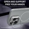 Luxury Magnetic Shockproof Phone Case for iPhone 15 14 13 12 11 16 Pro Max Plus 16E Liquid Silicone Stent Protection Cover Funda