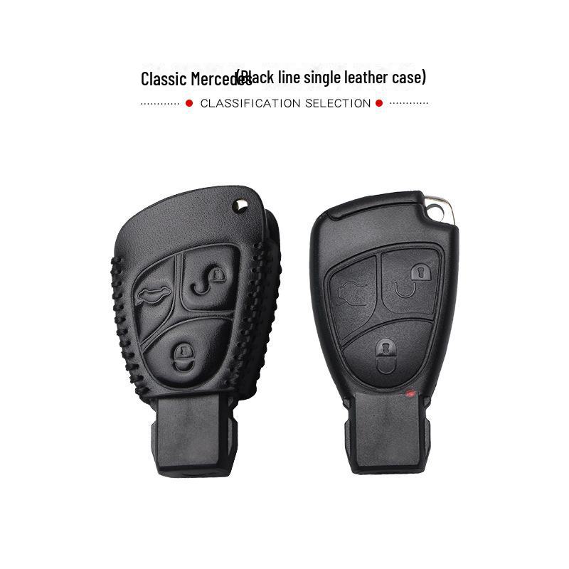 Leather Key Cover for Mercedes-Benz Old Models