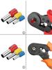 700pcs European Type Tube Terminals Wire Connector Crimper Cable Electrical Pressure Connection Ring Cold Crimp Terminals