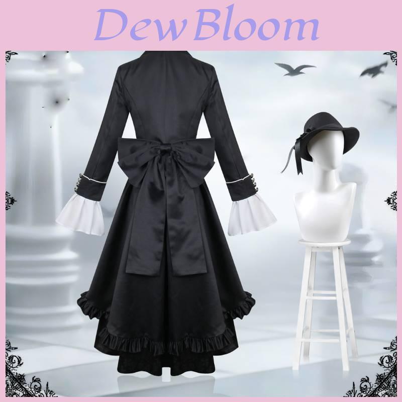 Black Butler Ciel Phantomhive Cosplay Shalior Costume With Polyester Fabric For Anime Role Play