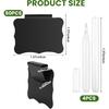 50 Pcs Reble Storage Bin Labels - Clip On Closet & Basket Holder with 4 White Chalk Labels