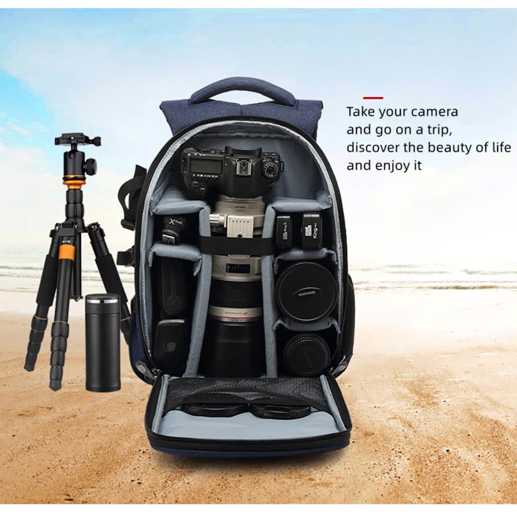 Professionell Kameraryggsäck med SLR-kamera Stativ och Svart Interiör för Utomhus Kompatibel med och Mer [Chonor] Förvaring, Bärande,