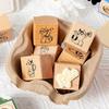 Cute Wooden Rubber Stamps Artistic Style Stationery Stamps  For DIY Card Photo Album Diary Decor
