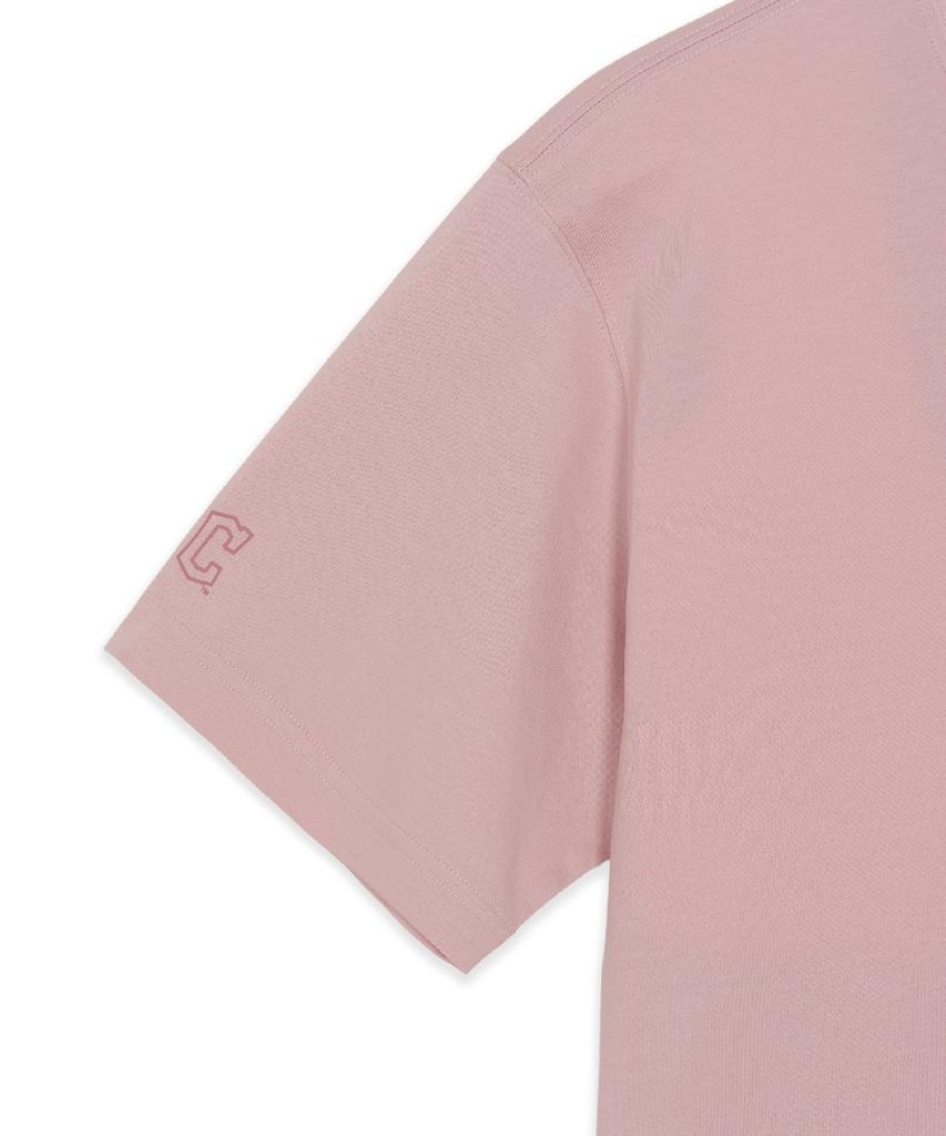 Emelbi Basic Lightweight Oversized Short Sleeve T-Shirt Cle (L.Pink)