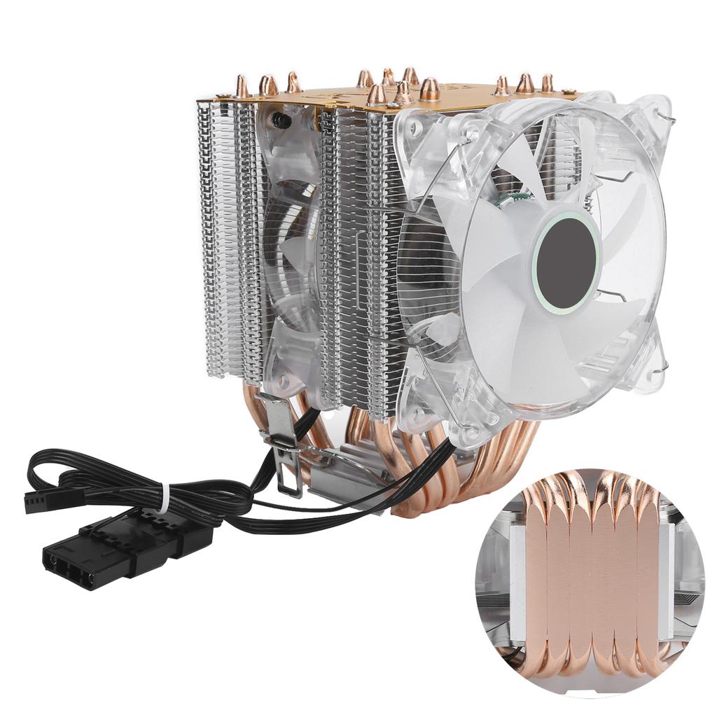 LANSHUO CPU Cooler Computer Supplies 4Pin for Intel LGA775115511561366 AMDAM2AM2+AM3