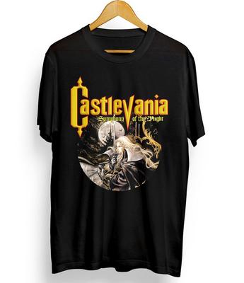 Вінтажна CASTLEVANIA Symphony of the Night 2022 Нова ігрова чорна футболка