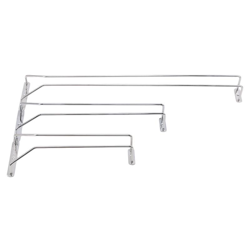 Useful Iron Wine Glass Rack Holder Hanging Bar Inverted Rack Stainless Steel Wine Glass Rack Paper Roll Holder Kitchen Organizer