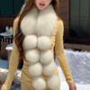 Long Faux Fox Fur Scarf Women Winter Warm Soft Furry Scarves Casual Lady Outdoor Neck Warmer Collar