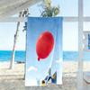 Halloween Characters Purple Background Beach Towel Super Soft & Absorbent Comfortable Lightweight