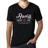 Homme Graphique Col V Tee Shirt Roma