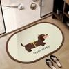 Bathroom Diatom Mud Floor Mat Cartoon Water-absorbing and Anti-slip Foot Mat Bathroom Door Quick-drying Easy-to-maintenance Floor Mat
