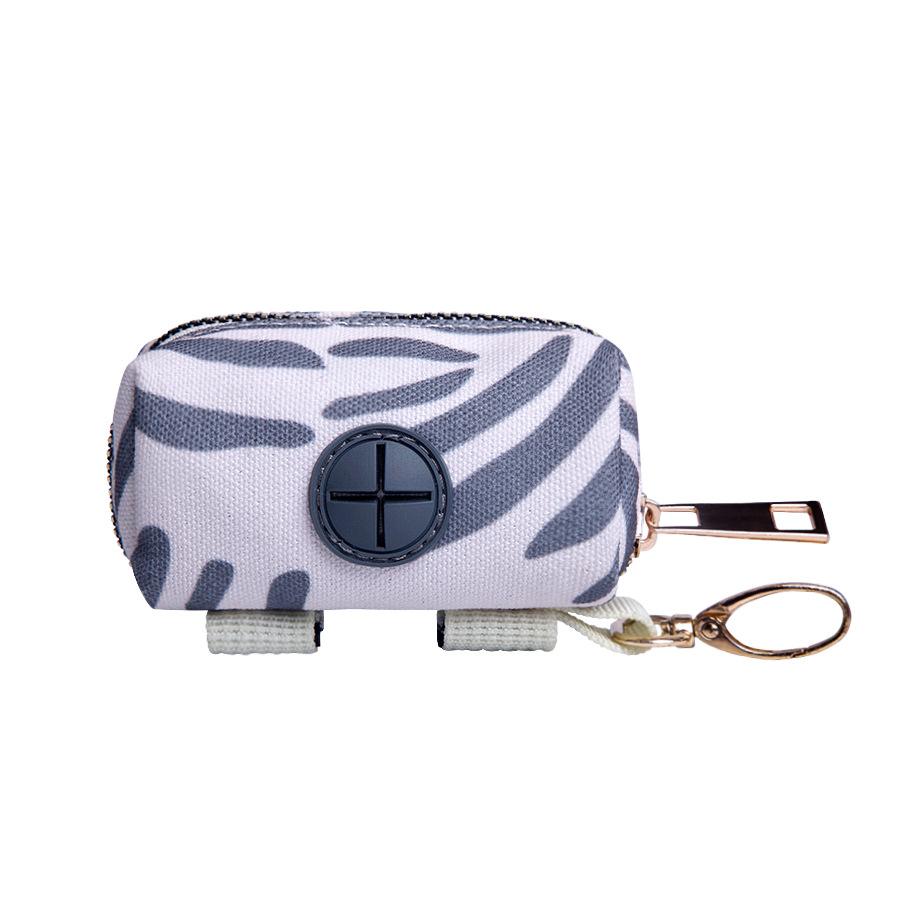 Dog Poop Bag Holder for Leash Doggie Waste Bag Dispenser Soft Fabric Dog Poop Bag Dispenser