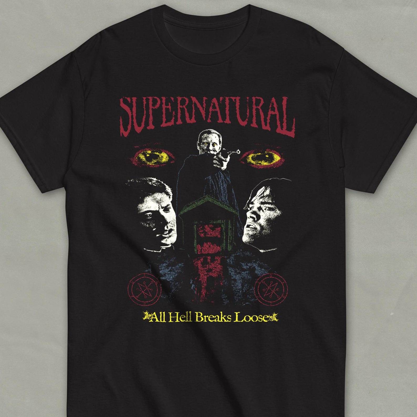 Supernatural T shirt | Yellow Eyes SPN TV Fan Shirt M