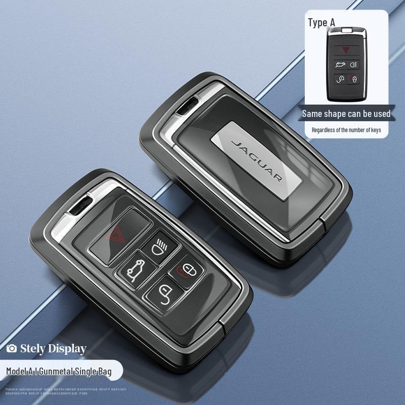 Jaguar Key Case: Aluminum Alloy Shell for XEL, XFL, F-Pace, XJL, XF, XE, F-Type Models