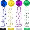 32Pcs Mexican Fiesta Hanging Swirl Decorations - Taco Twosday Birthday, Cinco De Mayo Party Supplies - Taco Party Ceiling Hanging Decorations for