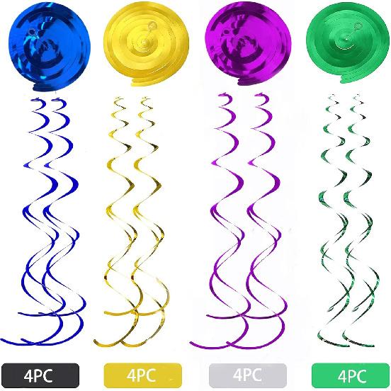 32Pcs Mexican Fiesta Hanging Swirl Decorations - Taco Twosday Birthday, Cinco De Mayo Party Supplies - Taco Party Ceiling Hanging Decorations for